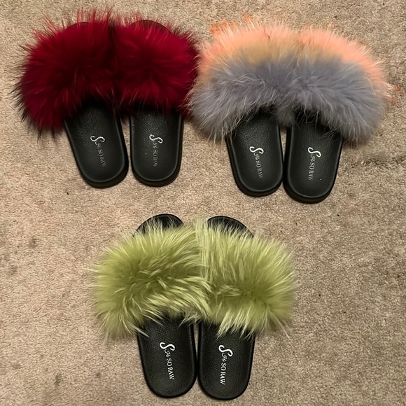 Shoes - Fur slides